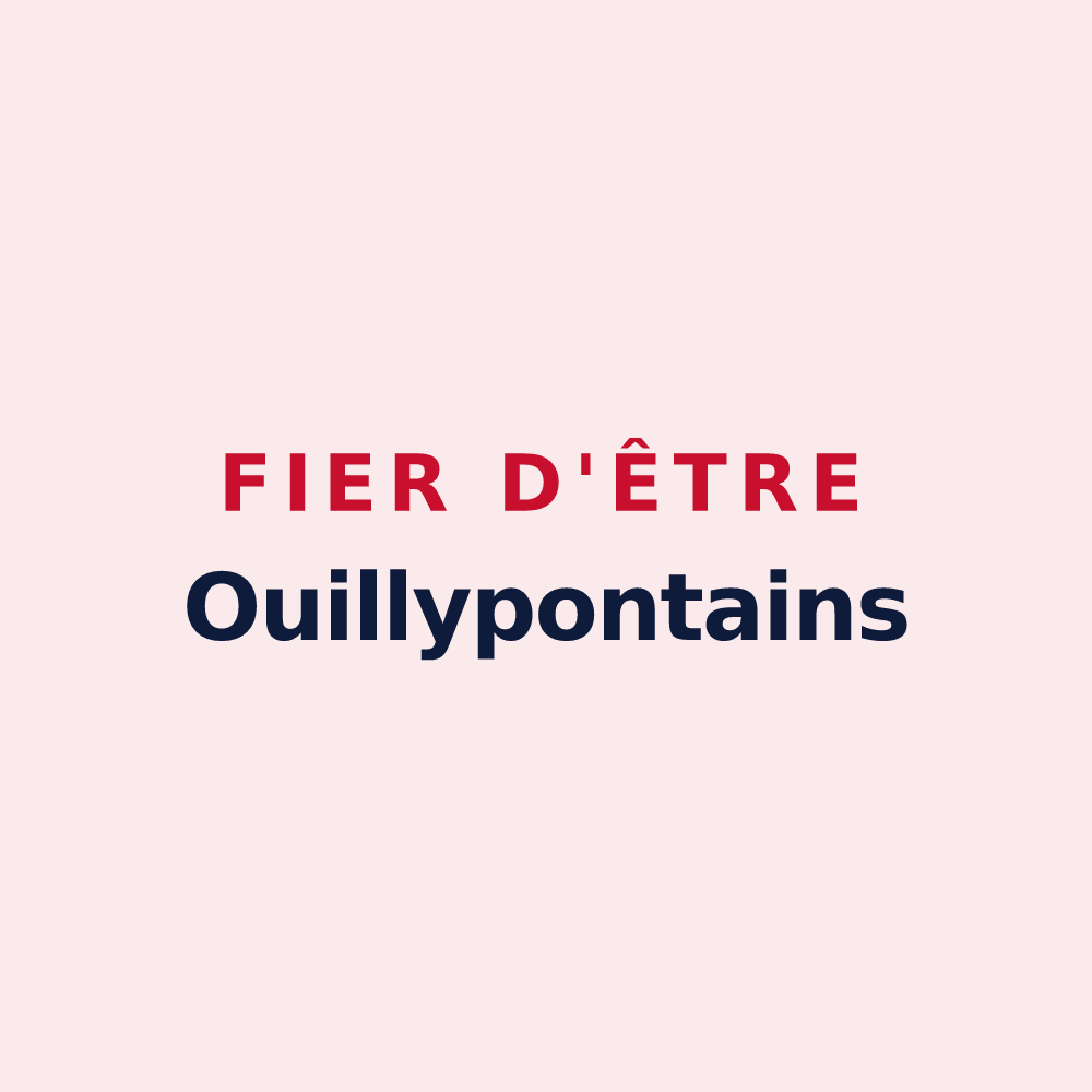 Magnet « Fier d'être Ouillypontains » — design pour Pont-d'Ouilly