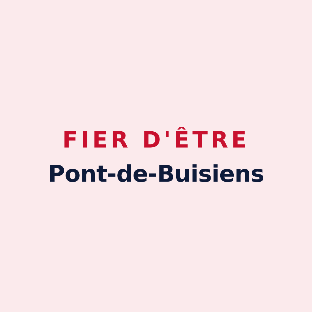 Magnet « Fier d'être Pont-de-Buisiens » — design pour Pont-de-Buis-lès-Quimerch