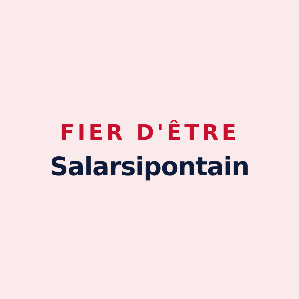 Magnet « Fier d'être Salarsipontain » — design pour Pont-de-Salars
