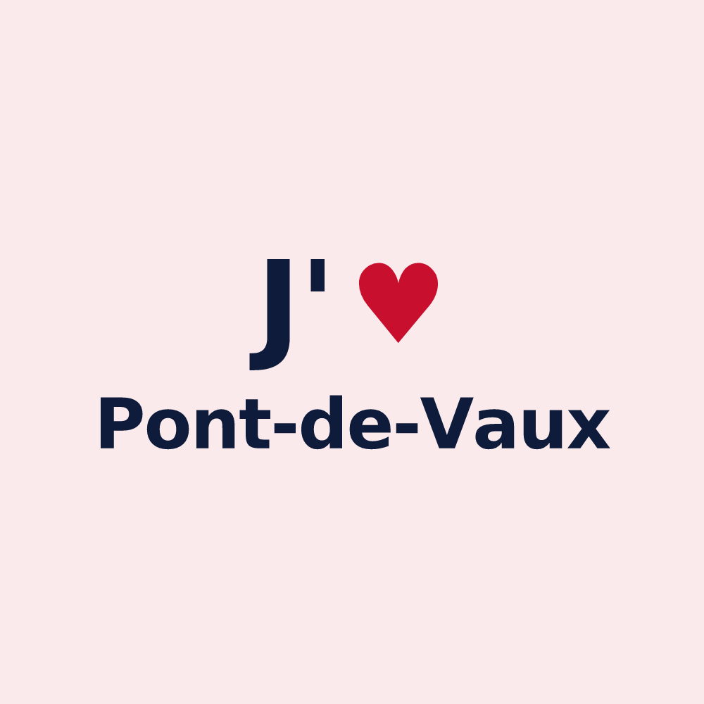 Magnet personnalisé Pont-de-Vaux — design J'aime Pont-de-Vaux