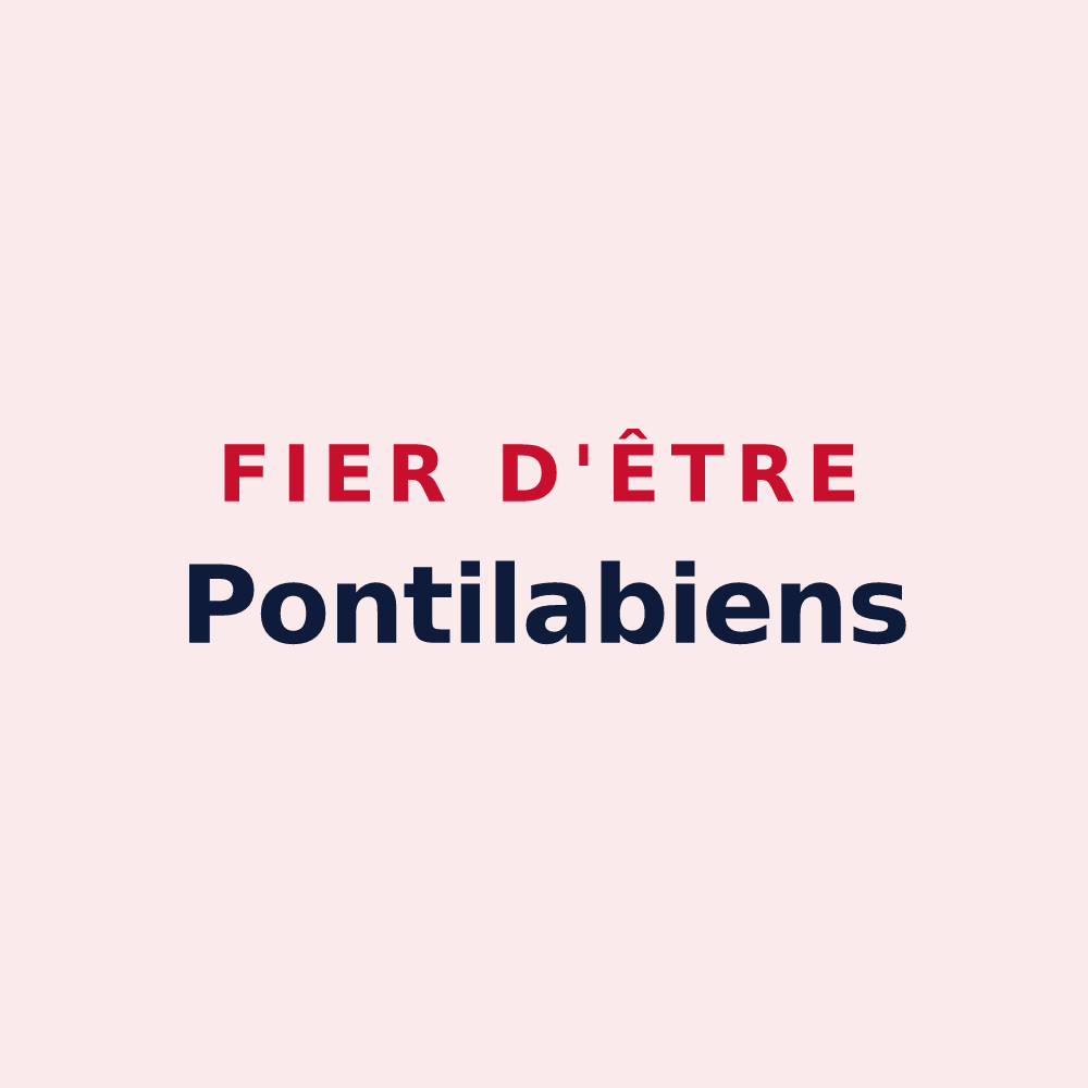 Magnet « Fier d'être Pontilabiens » — design pour Pont-l'Abbé-d'Arnoult