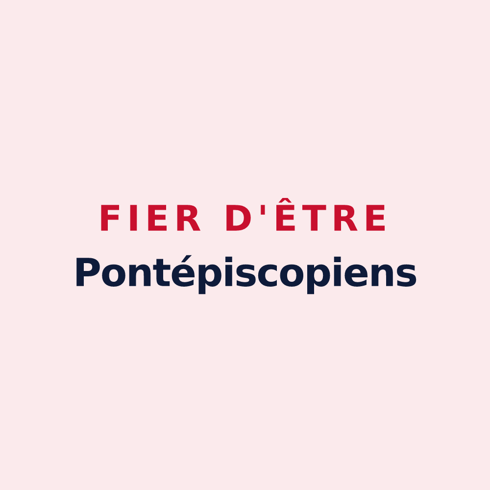 Magnet « Fier d'être Pontépiscopiens » — design pour Pont-l'Évêque