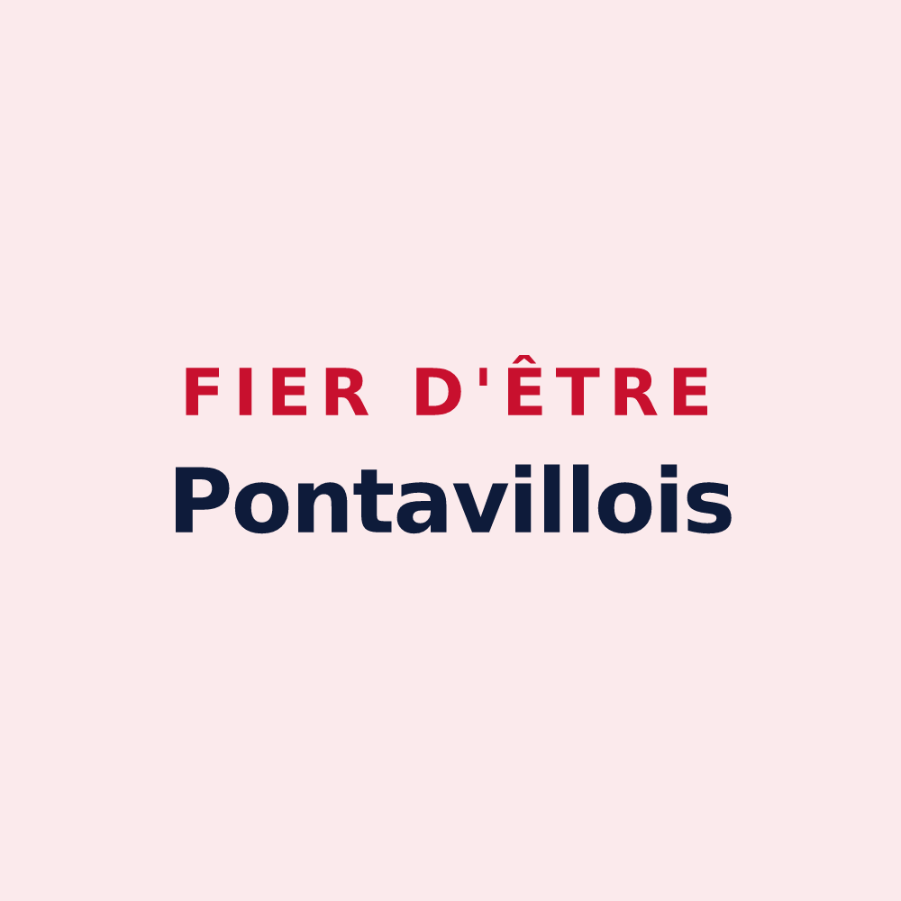 Magnet « Fier d'être Pontavillois » — design pour Pont-la-Ville