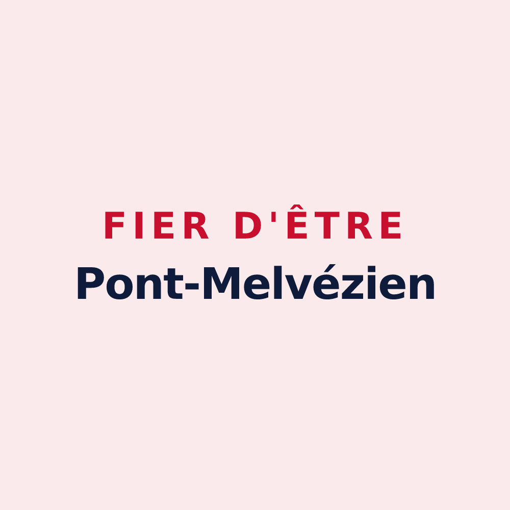 Magnet « Fier d'être Pont-Melvézien » — design pour Pont-Melvez