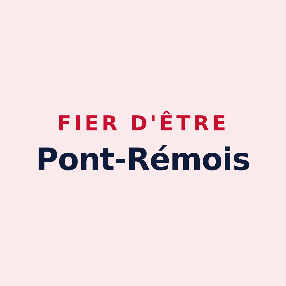 Magnet « Fier d'être Pont-Rémois » — design pour Pont-Remy