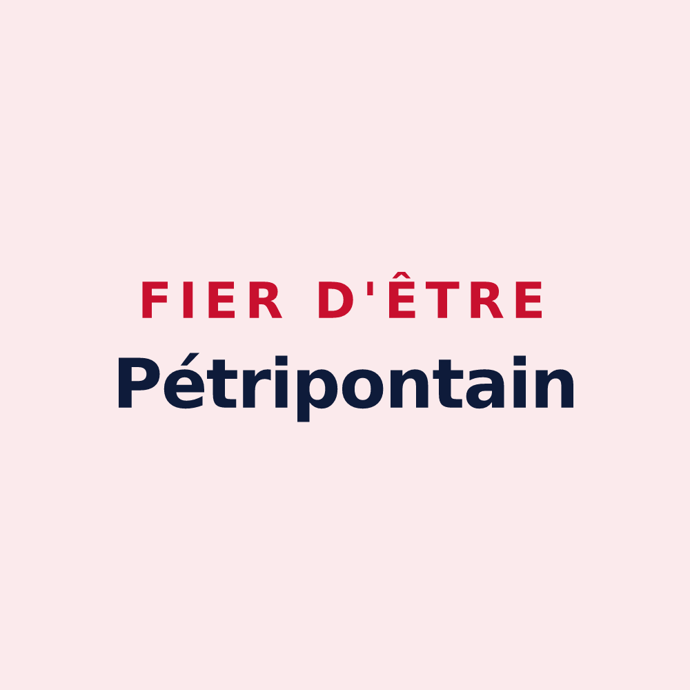 Magnet « Fier d'être Pétripontain » — design pour Pont-Saint-Pierre