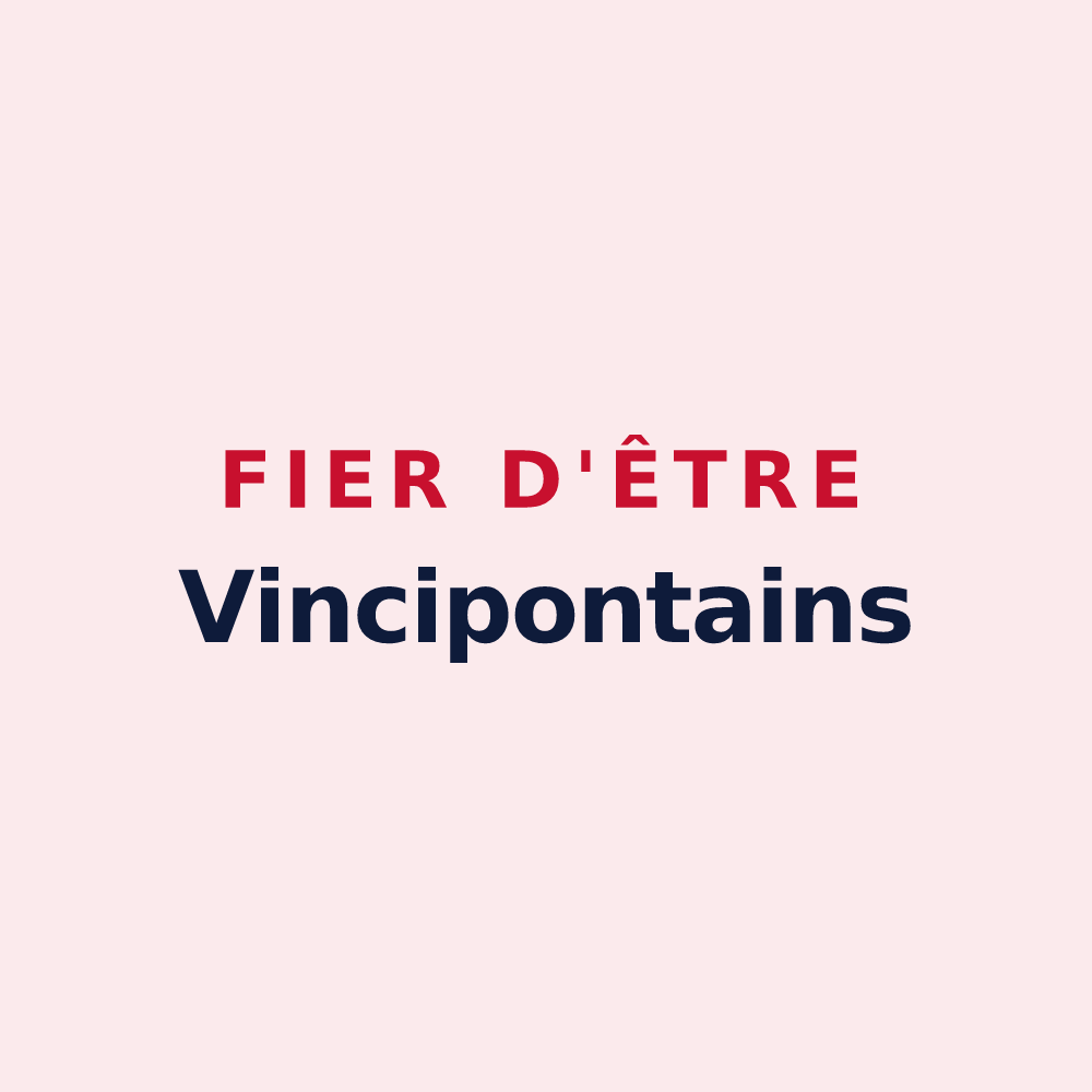 Magnet « Fier d'être Vincipontains » — design pour Pont-Saint-Vincent