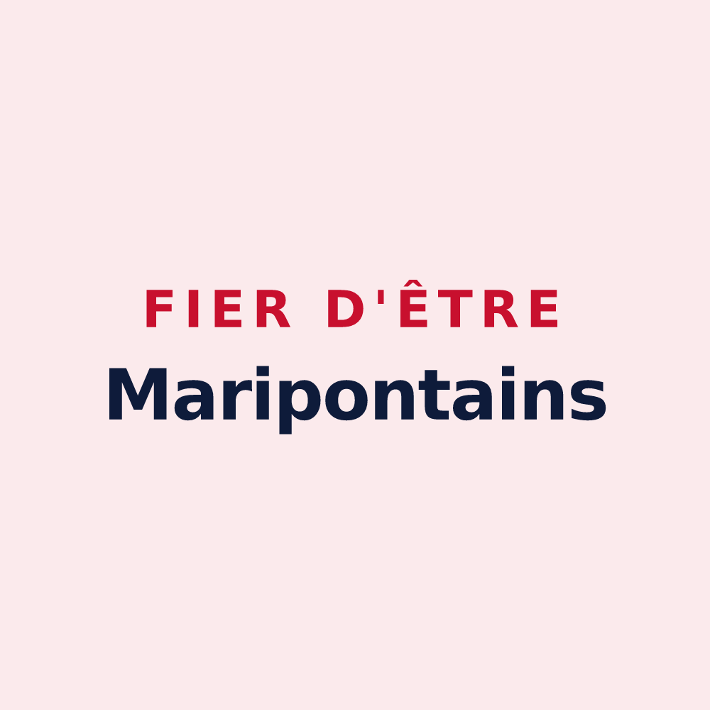 Magnet « Fier d'être Maripontains » — design pour Pont-Sainte-Marie