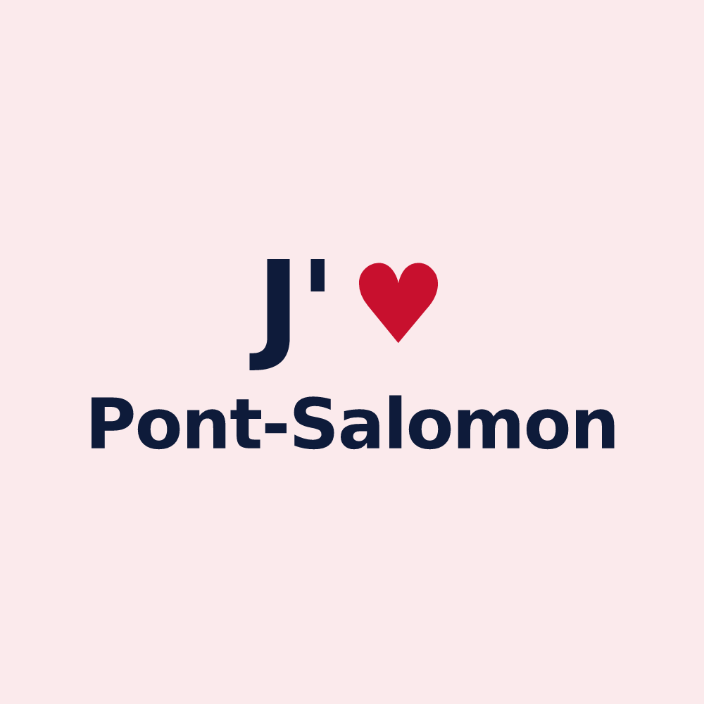 Magnet personnalisé Pont-Salomon — design J'aime Pont-Salomon
