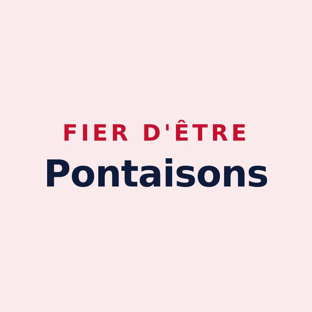 Magnet « Fier d'être Pontaisons » — design pour Pontaix