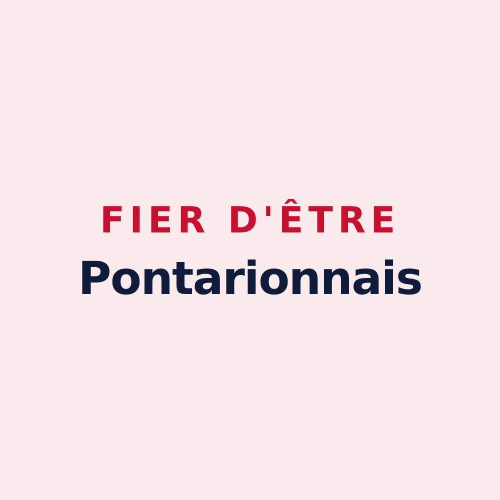 Magnet « Fier d'être Pontarionnais » — design pour Pontarion