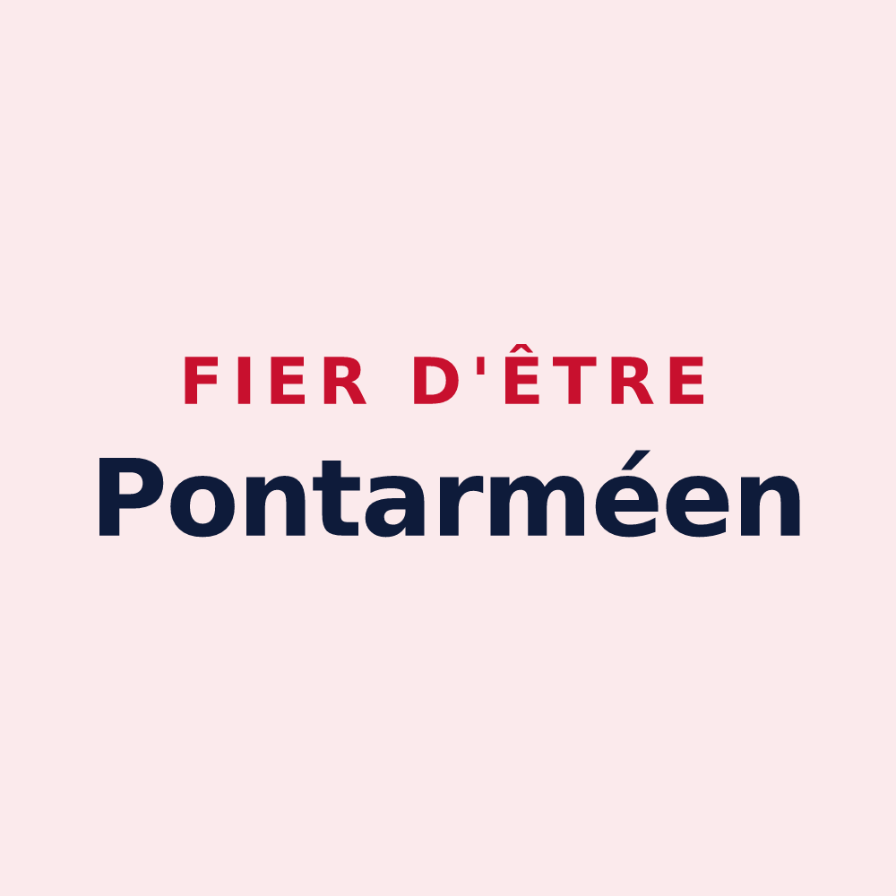 Magnet « Fier d'être Pontarméen » — design pour Pontarmé