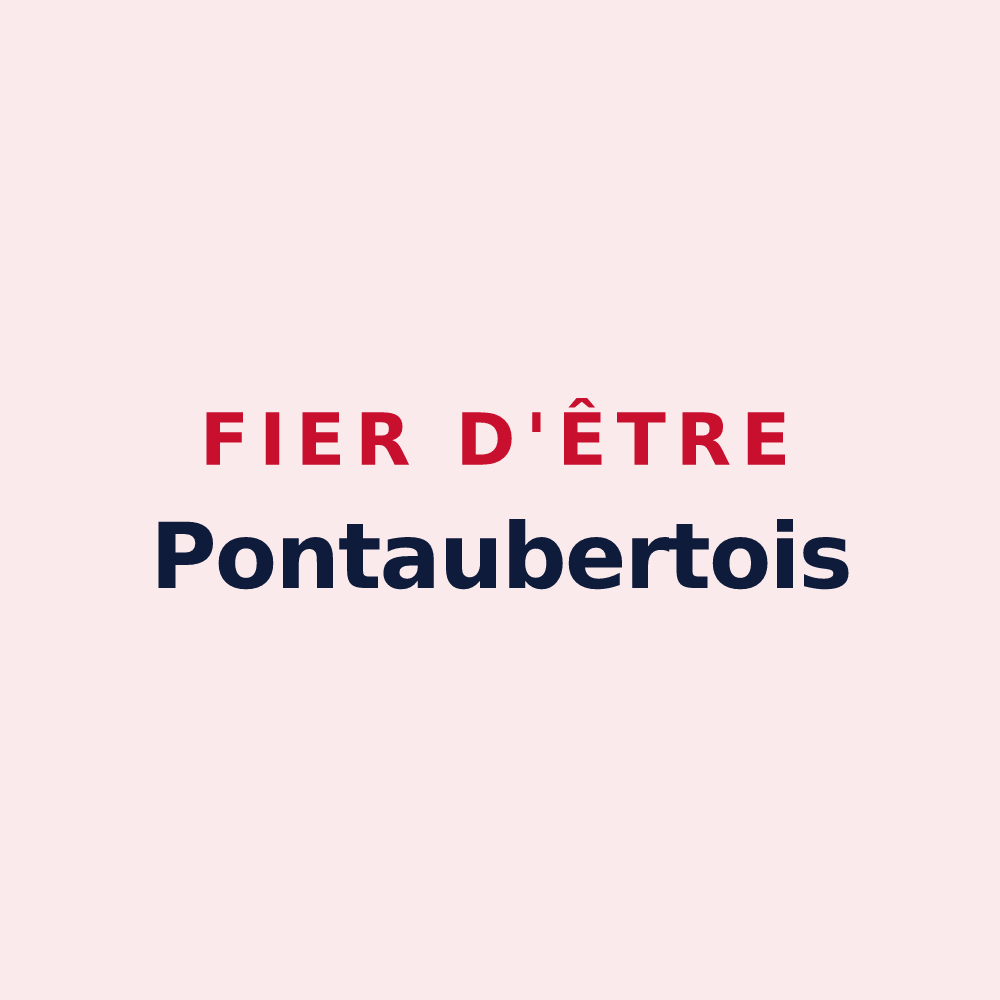 Magnet « Fier d'être Pontaubertois » — design pour Pontaubert