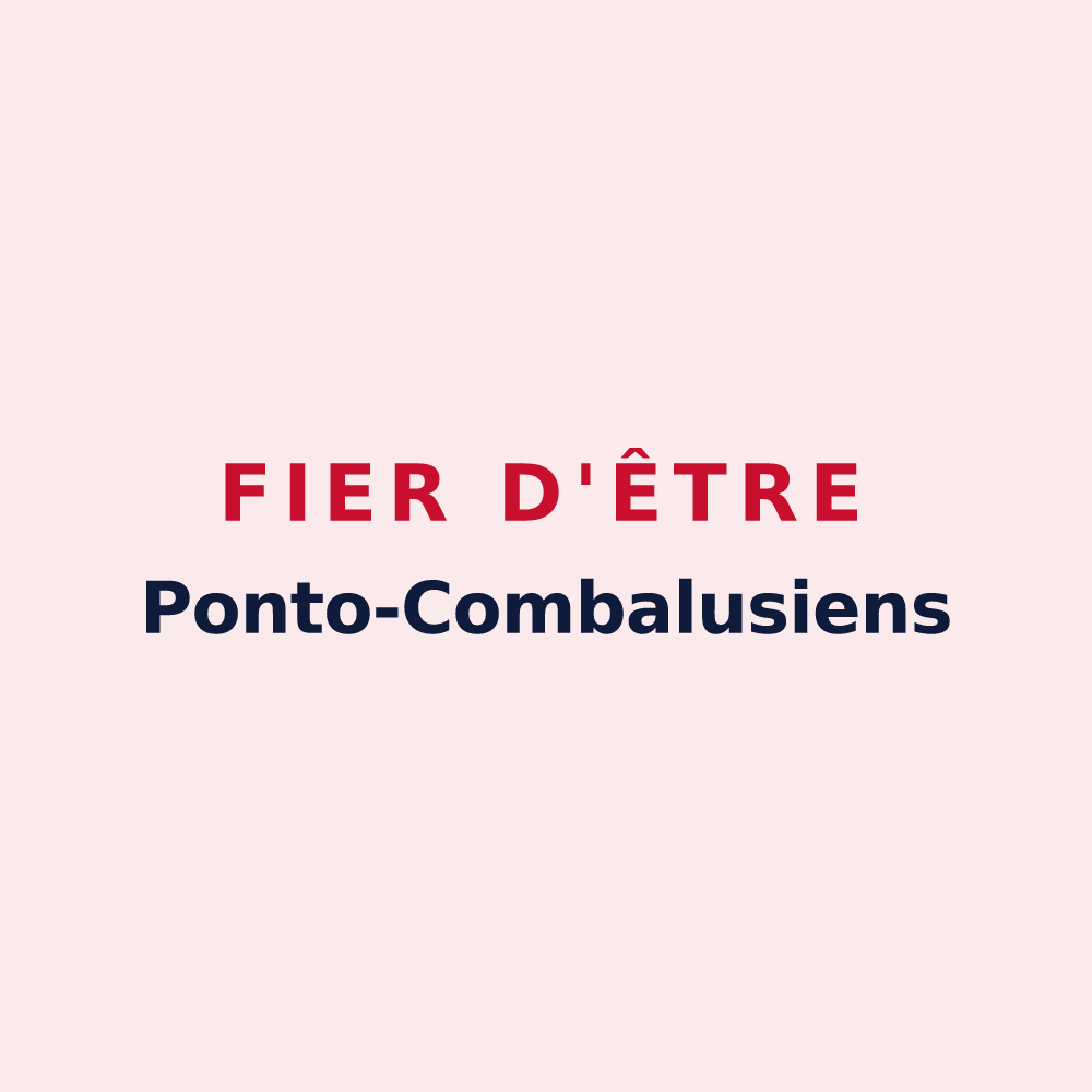 Magnet « Fier d'être Ponto-Combalusiens » — design pour Pontault-Combault