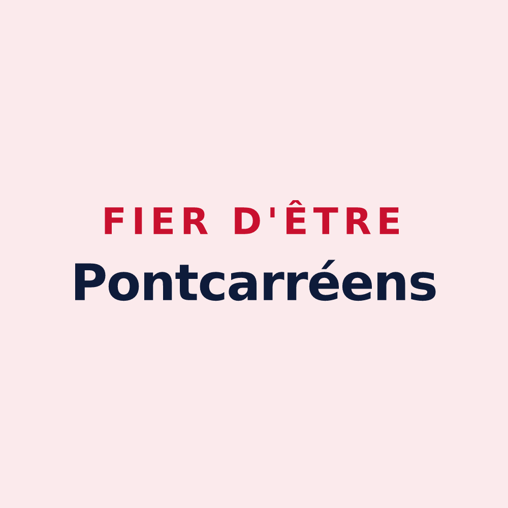 Magnet « Fier d'être Pontcarréens » — design pour Pontcarré