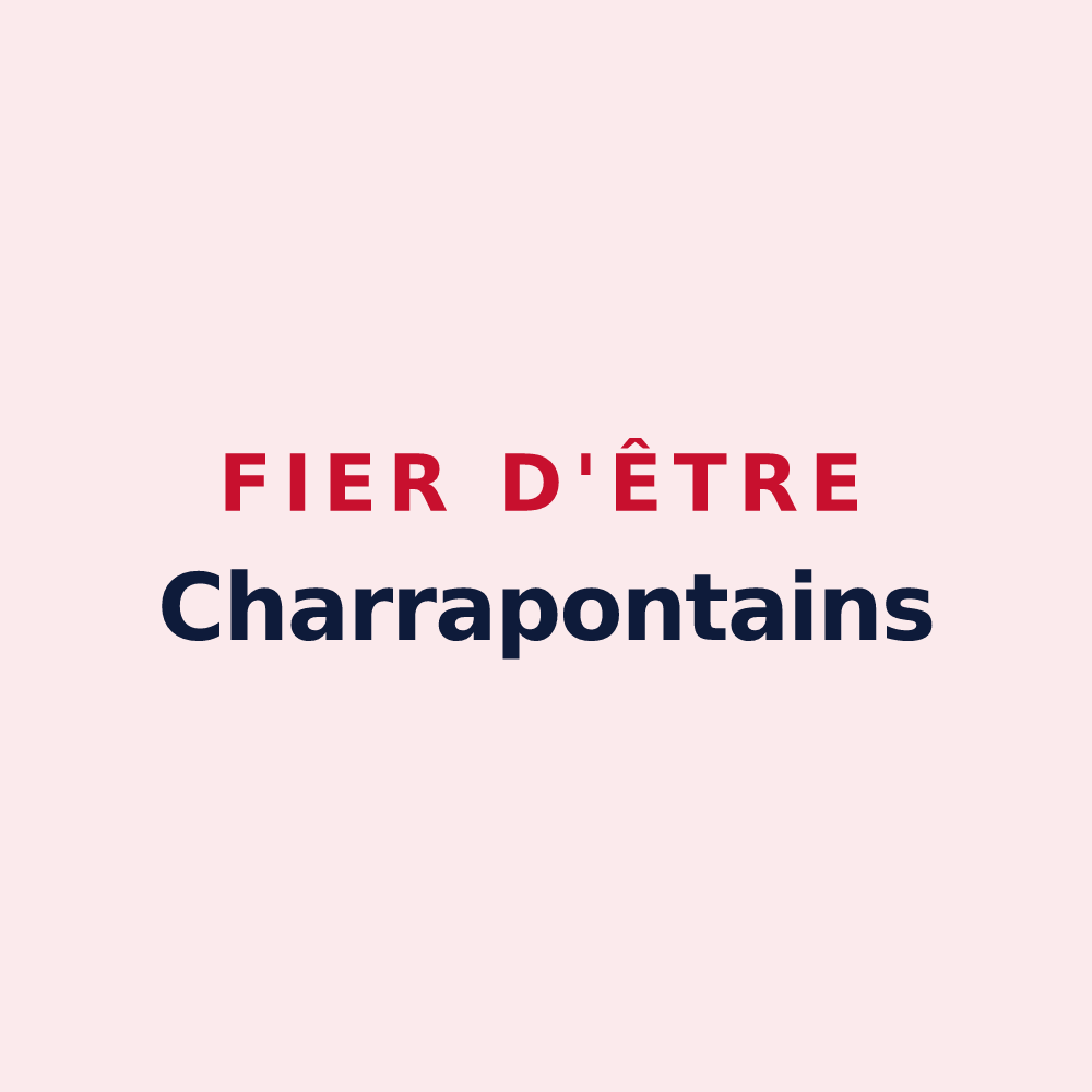 Magnet « Fier d'être Charrapontains » — design pour Pontcharra