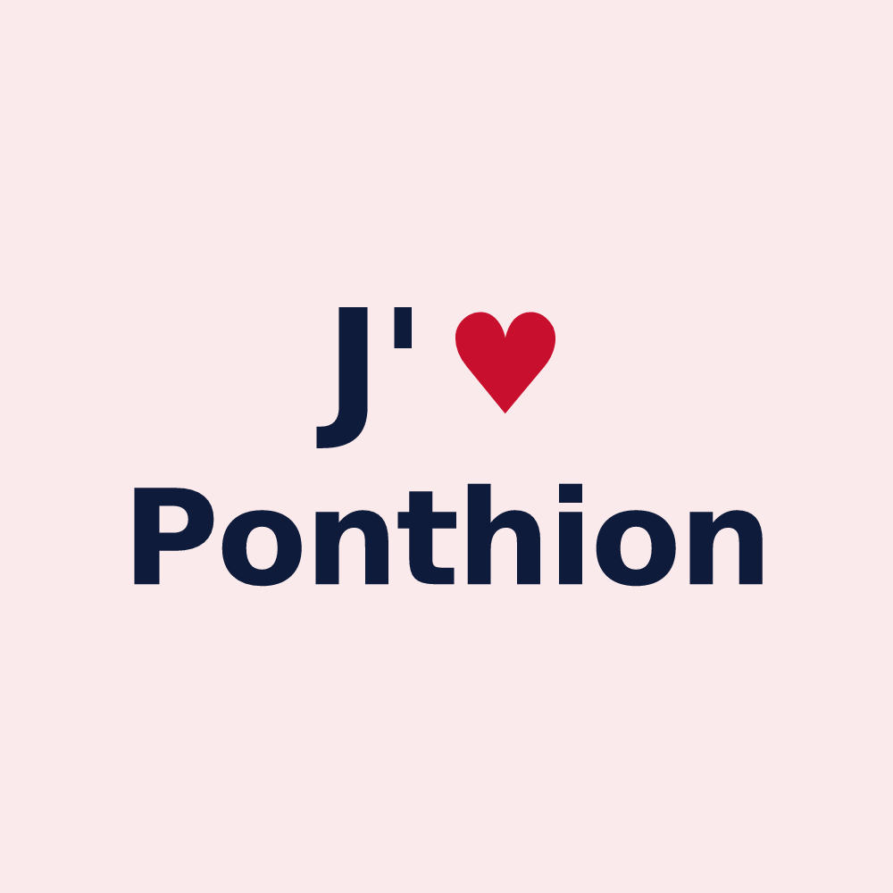 Magnet personnalisé Ponthion — design J'aime Ponthion