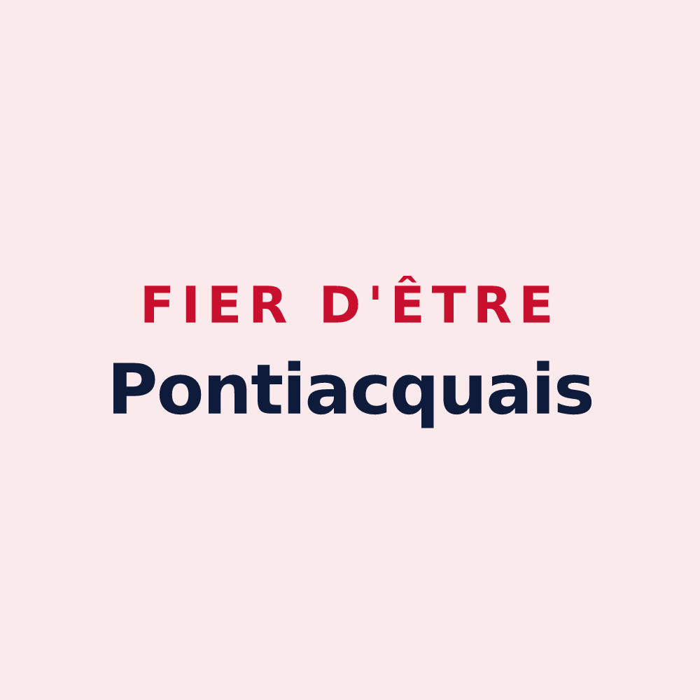 Magnet « Fier d'être Pontiacquais » — design pour Pontiacq-Viellepinte