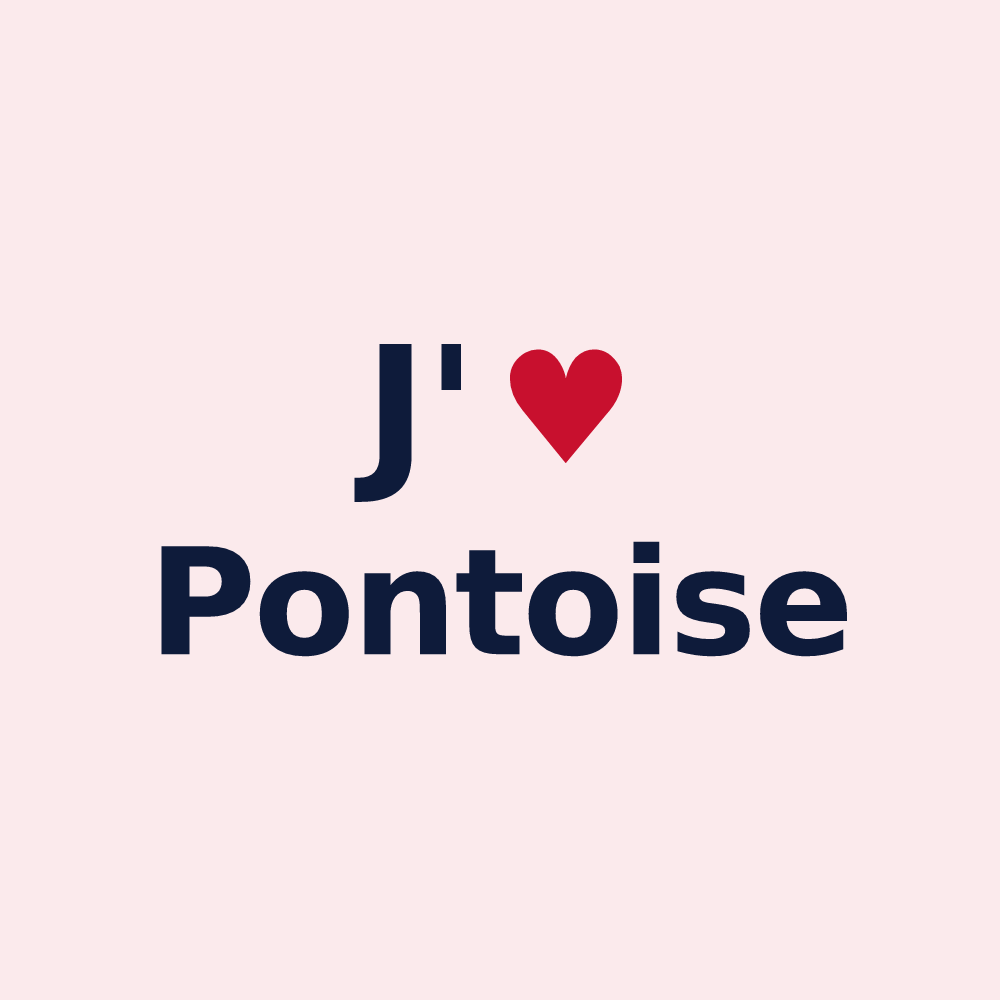Magnet personnalisé Pontoise — design J'aime Pontoise