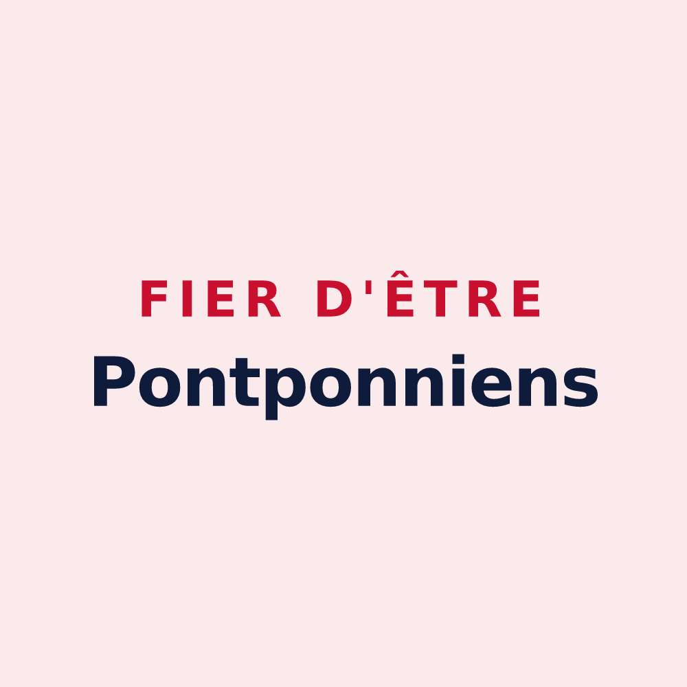 Magnet « Fier d'être Pontponniens » — design pour Pontpoint
