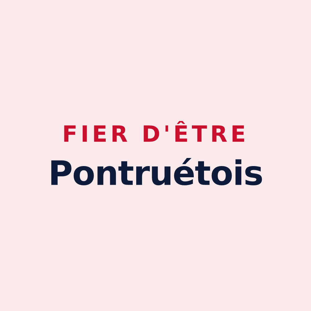 Magnet « Fier d'être Pontruétois » — design pour Pontruet