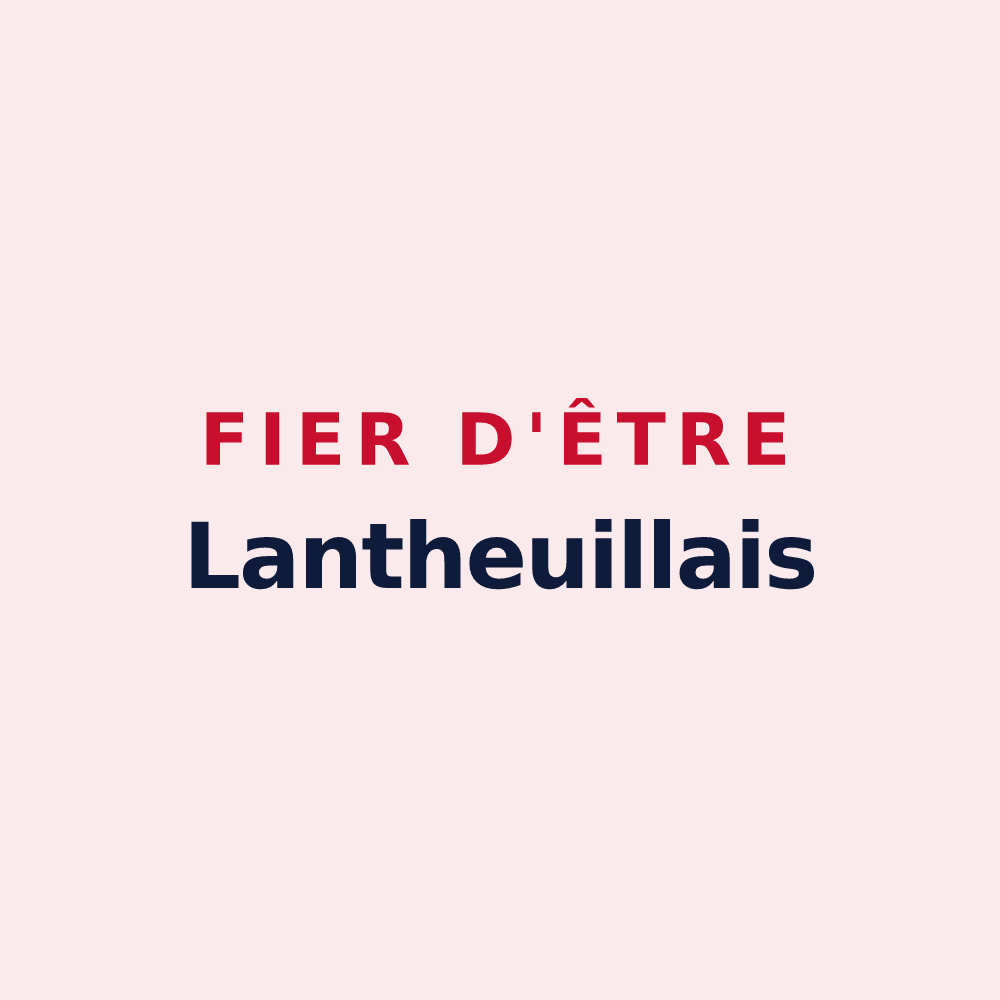 Magnet « Fier d'être Lantheuillais » — design pour Ponts sur Seulles