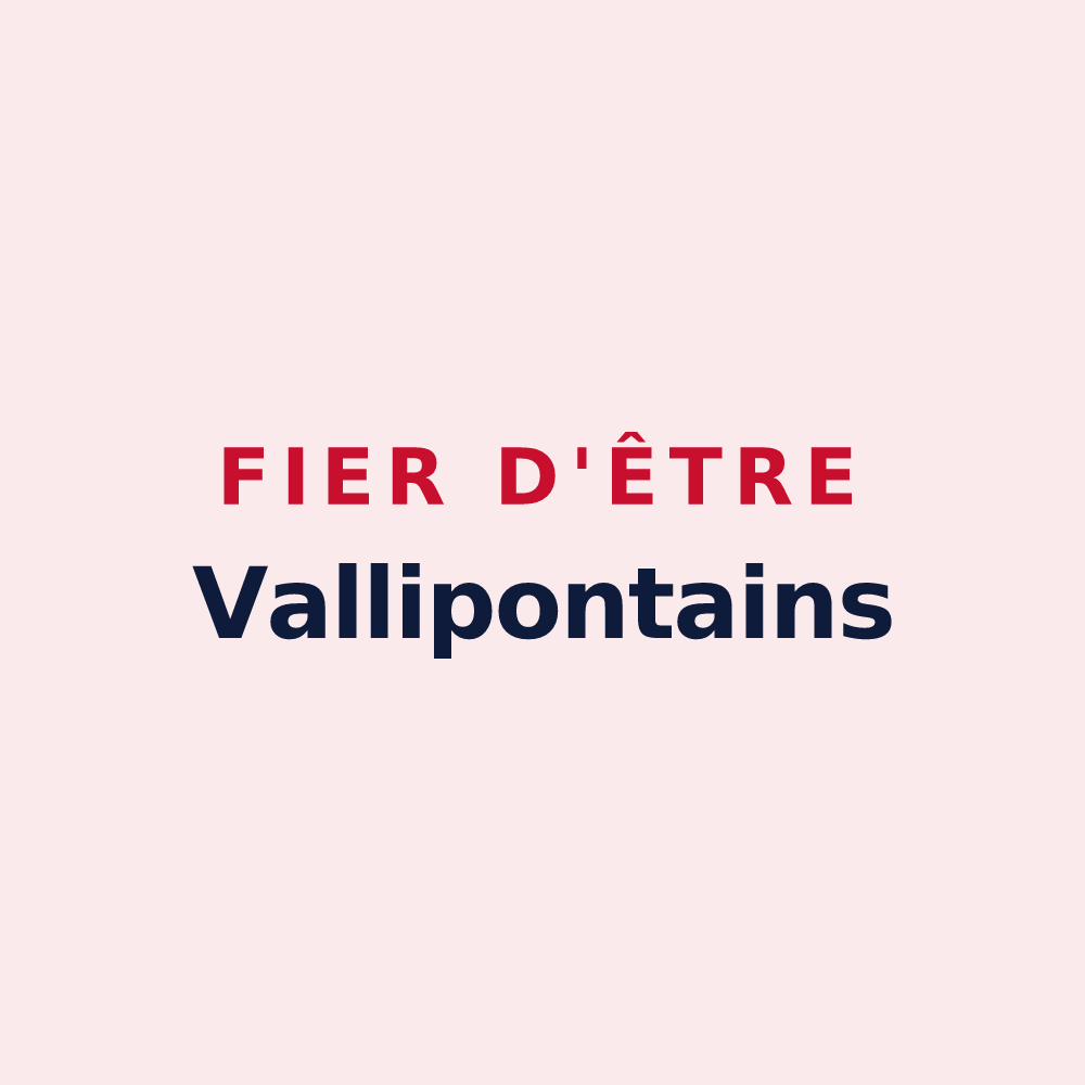Magnet « Fier d'être Vallipontains » — design pour Pontvallain