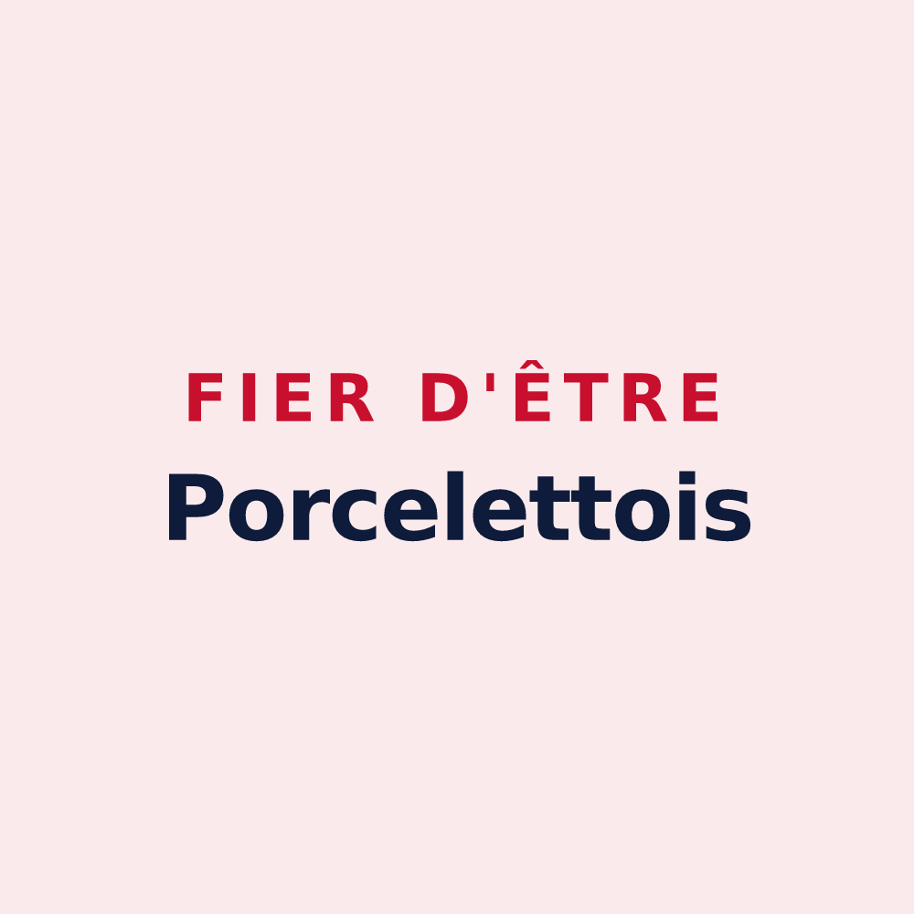 Magnet « Fier d'être Porcelettois » — design pour Porcelette