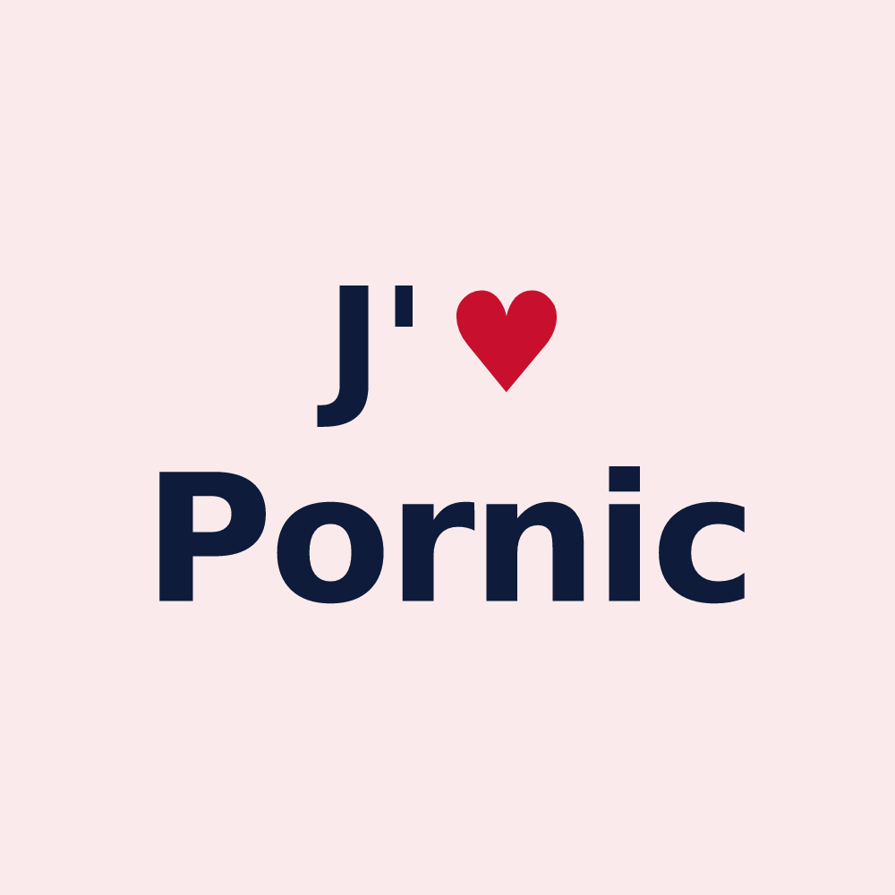 Magnet personnalisé Pornic — design J'aime Pornic