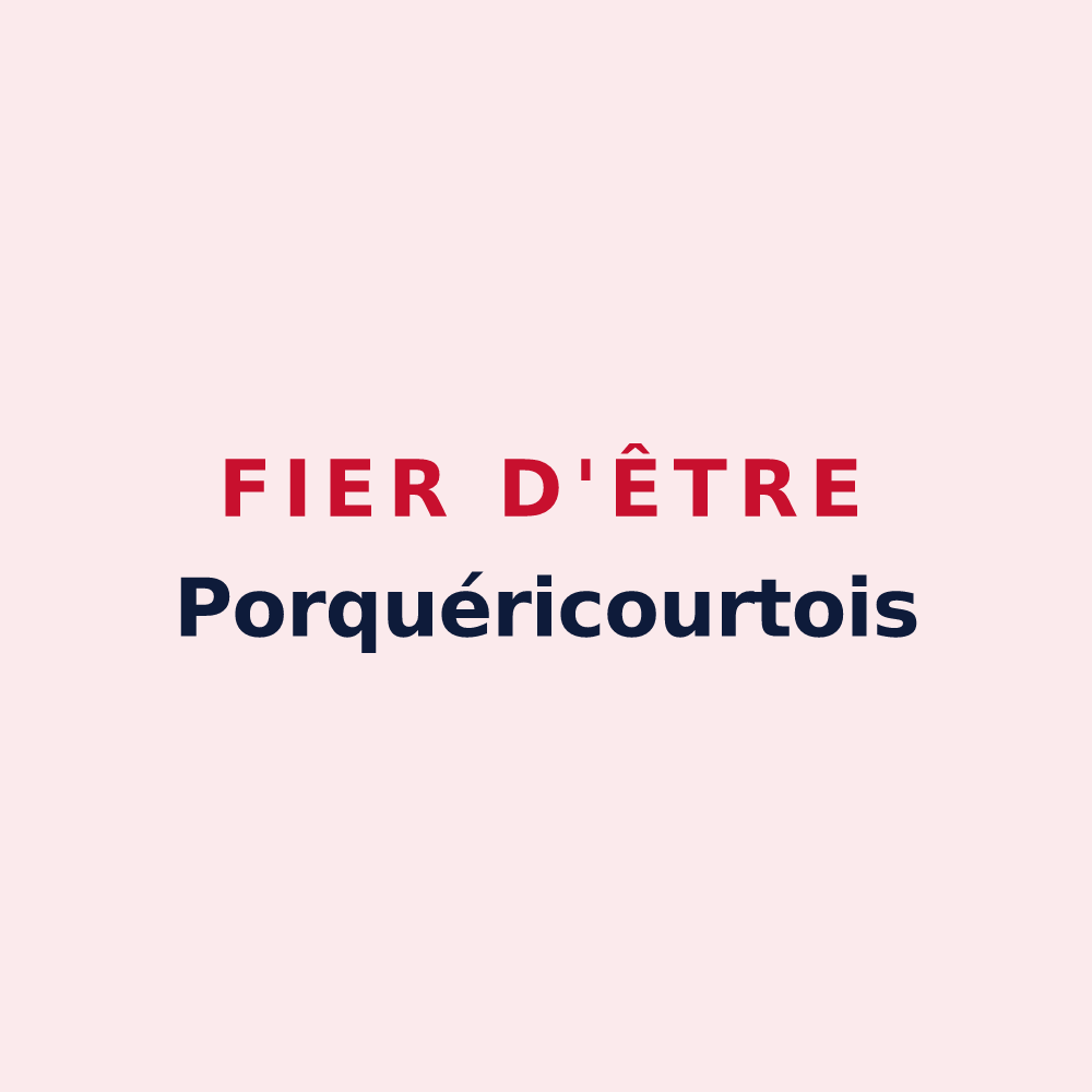 Magnet « Fier d'être Porquéricourtois » — design pour Porquéricourt