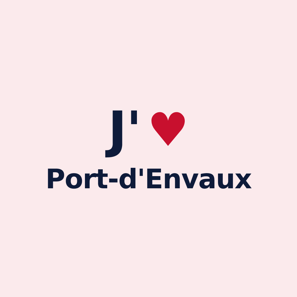 Magnet personnalisé Port-d'Envaux — design J'aime Port-d'Envaux