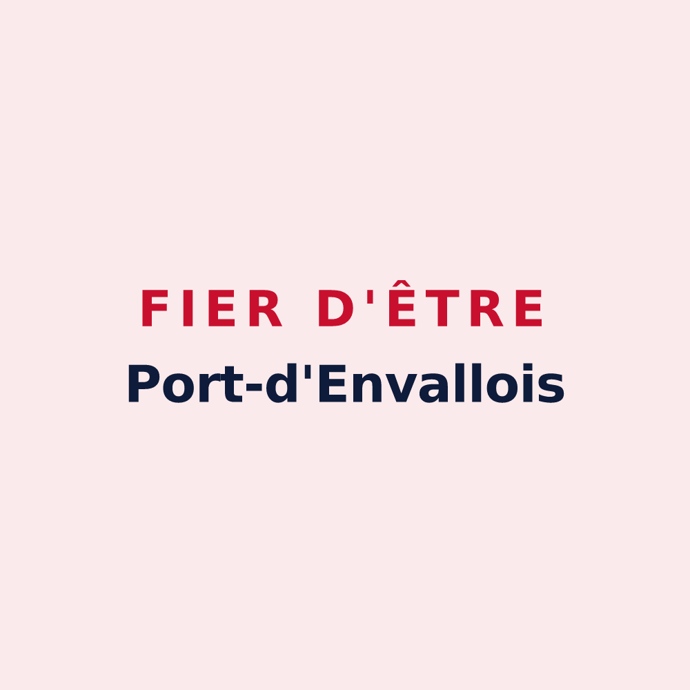 Magnet « Fier d'être Port-d'Envallois » — design pour Port-d'Envaux