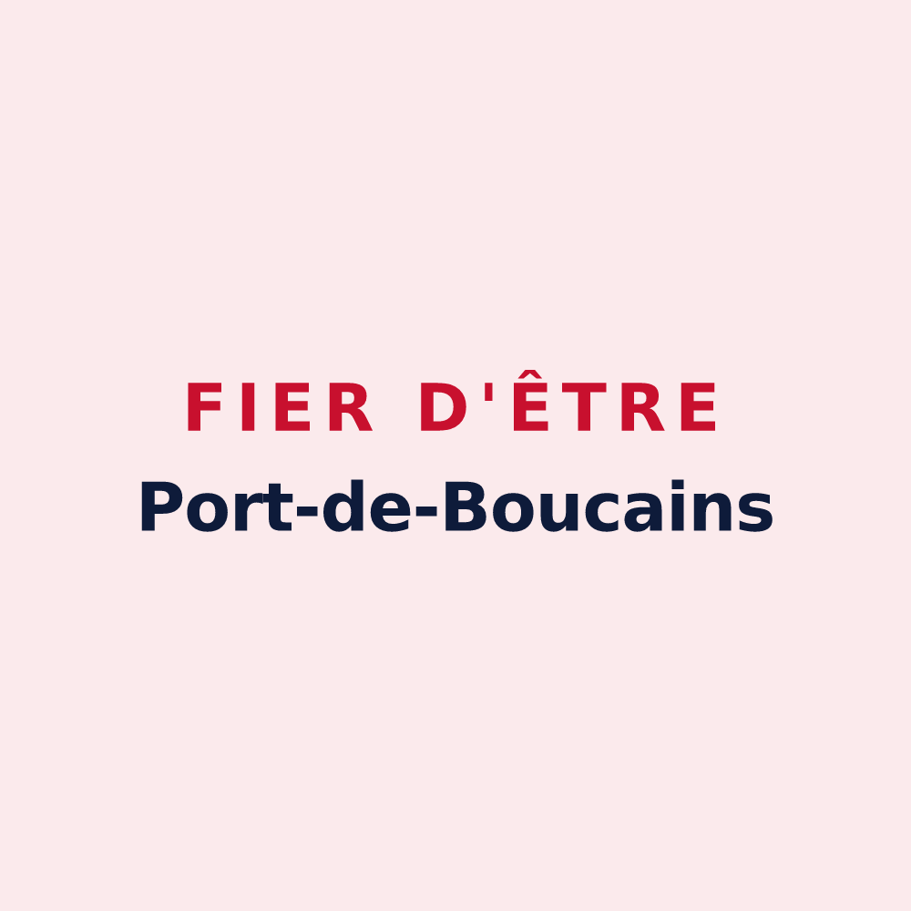 Magnet « Fier d'être Port-de-Boucains » — design pour Port-de-Bouc