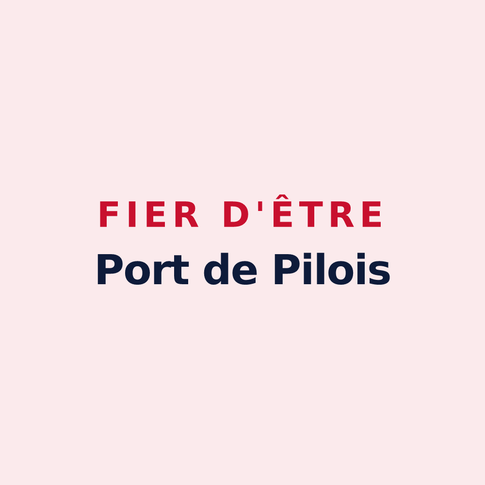Magnet « Fier d'être Port de Pilois » — design pour Port-de-Piles
