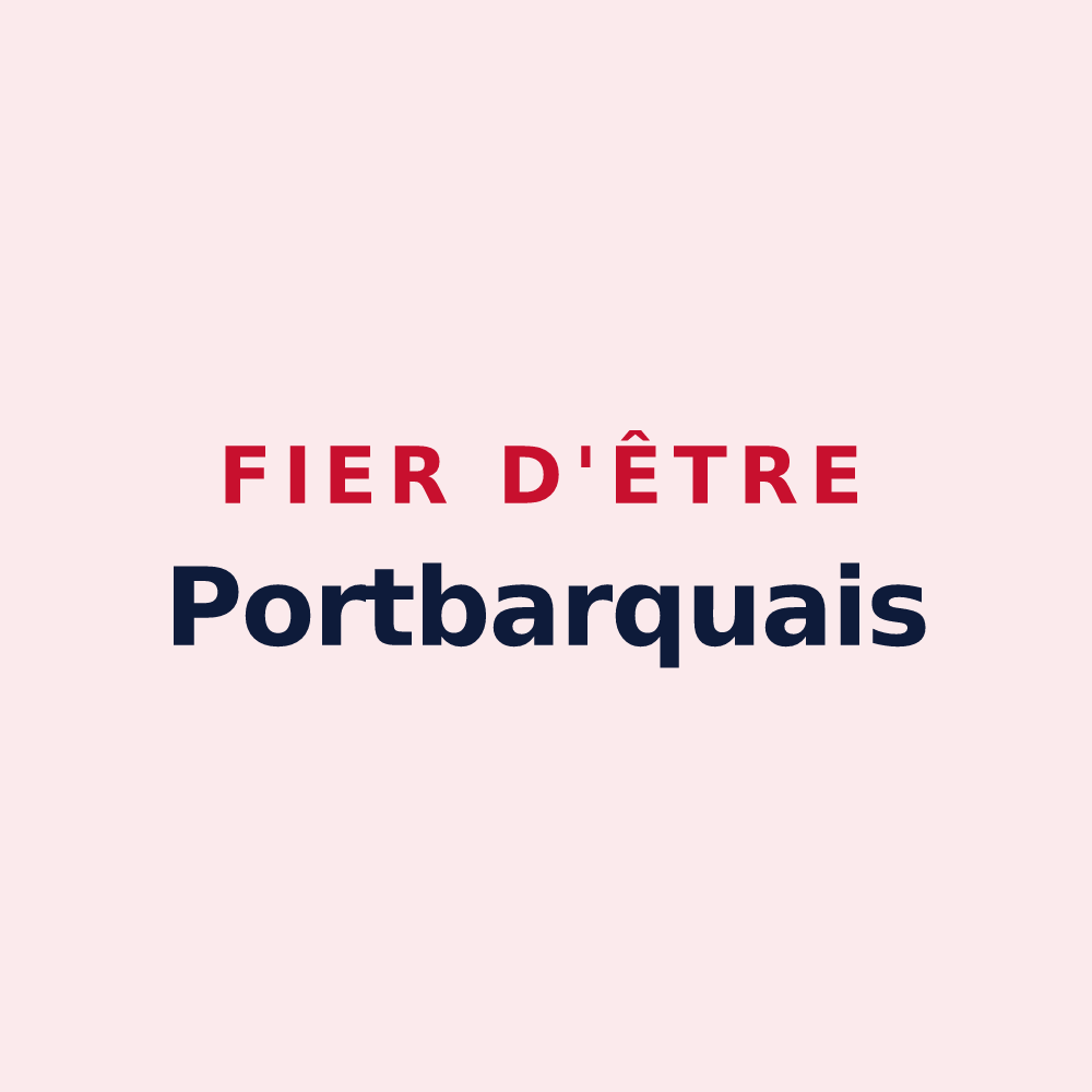 Magnet « Fier d'être Portbarquais » — design pour Port-des-Barques