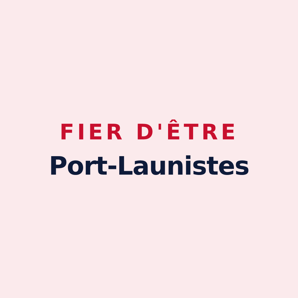 Magnet « Fier d'être Port-Launistes » — design pour Port-Launay