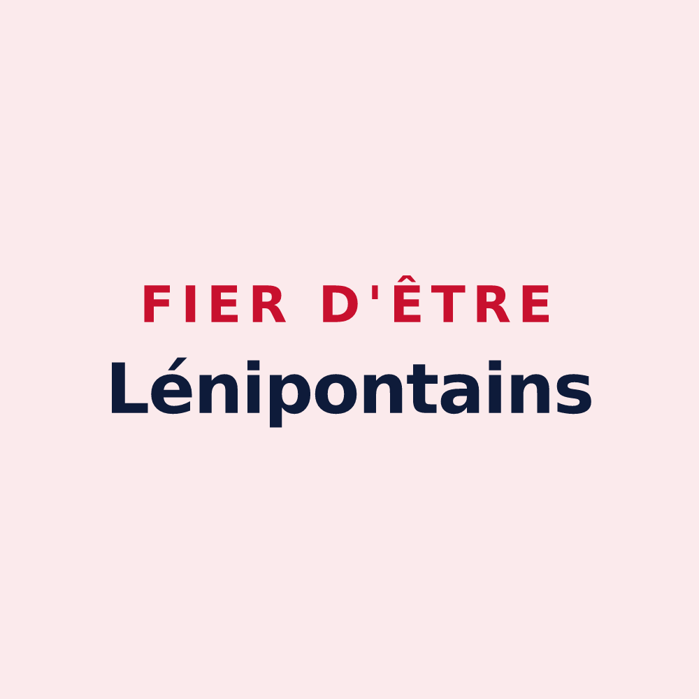 Magnet « Fier d'être Lénipontains » — design pour Port-Lesney