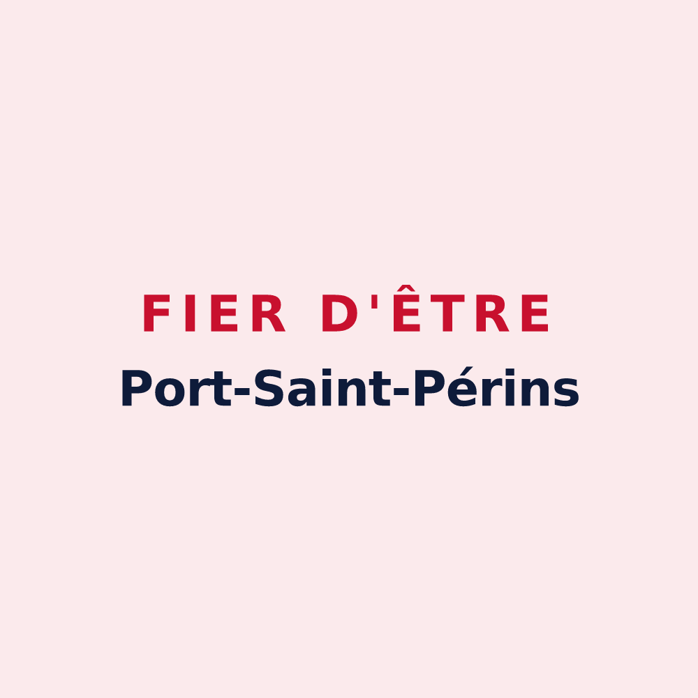 Magnet « Fier d'être Port-Saint-Périns » — design pour Port-Saint-Père
