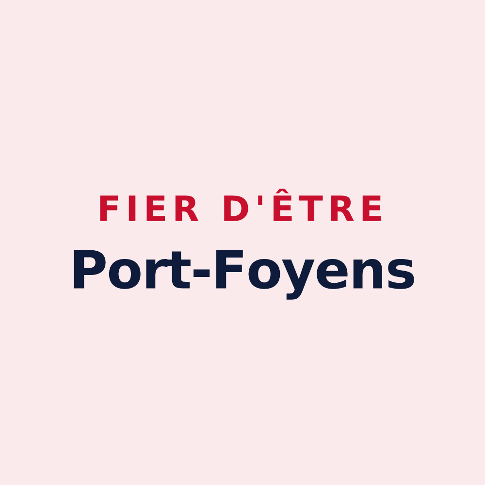 Magnet « Fier d'être Port-Foyens » — design pour Port-Sainte-Foy-et-Ponchapt