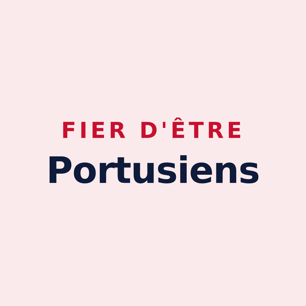 Magnet « Fier d'être Portusiens » — design pour Port-sur-Saône