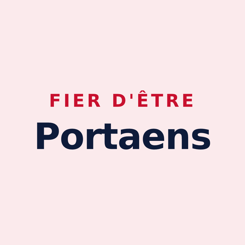 Magnet « Fier d'être Portaens » — design pour Porta