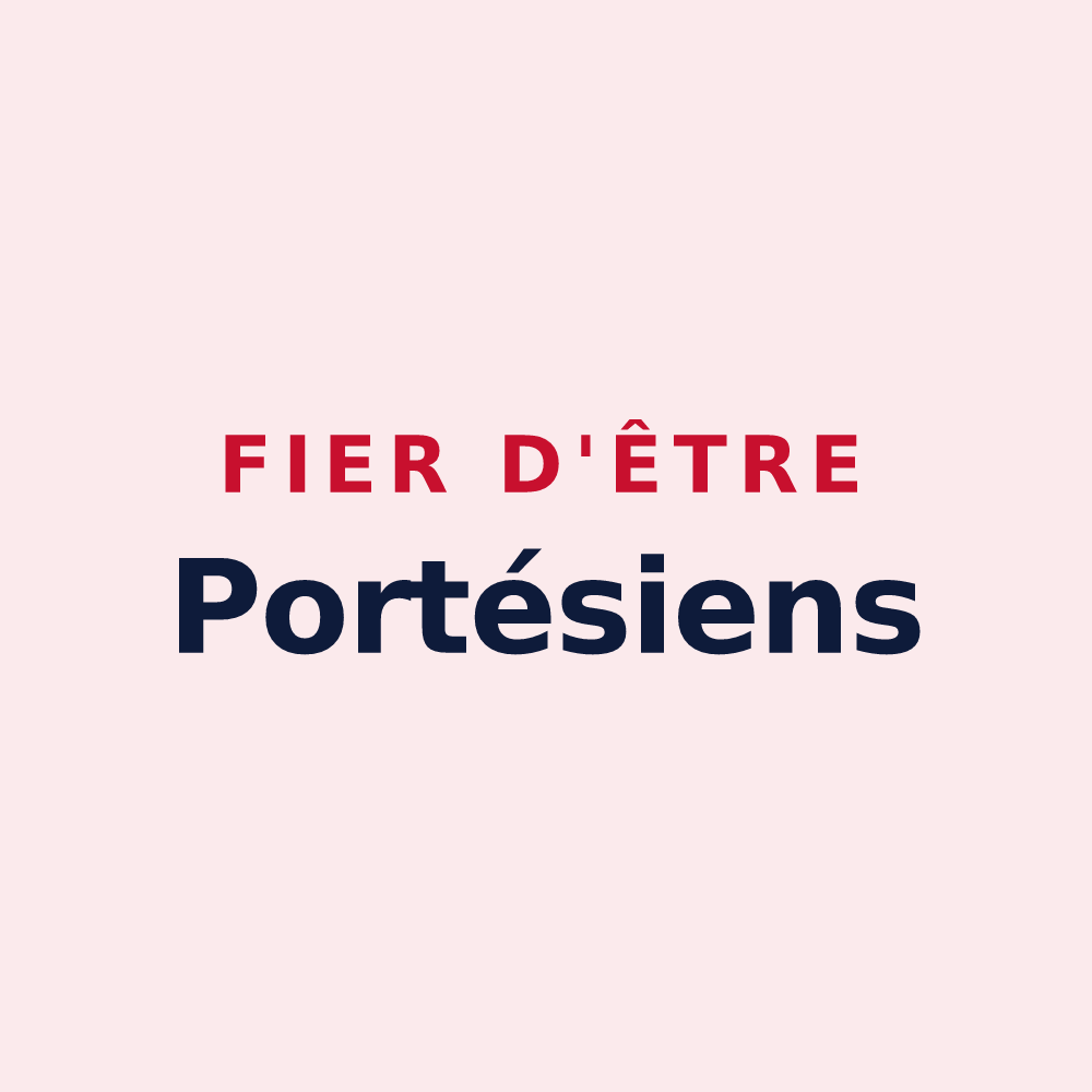 Magnet « Fier d'être Portésiens » — design pour Portet-sur-Garonne