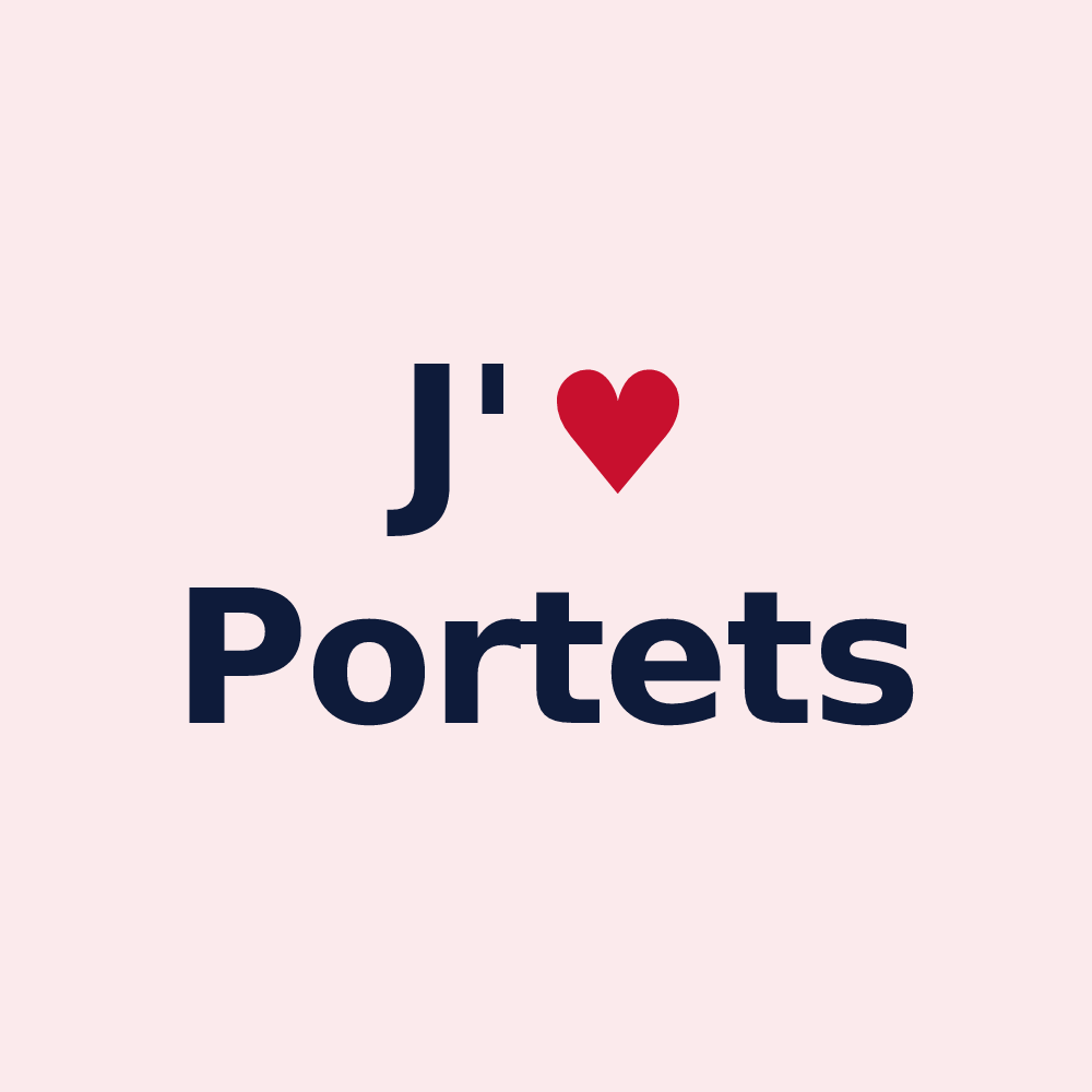 Magnet personnalisé Portets — design J'aime Portets