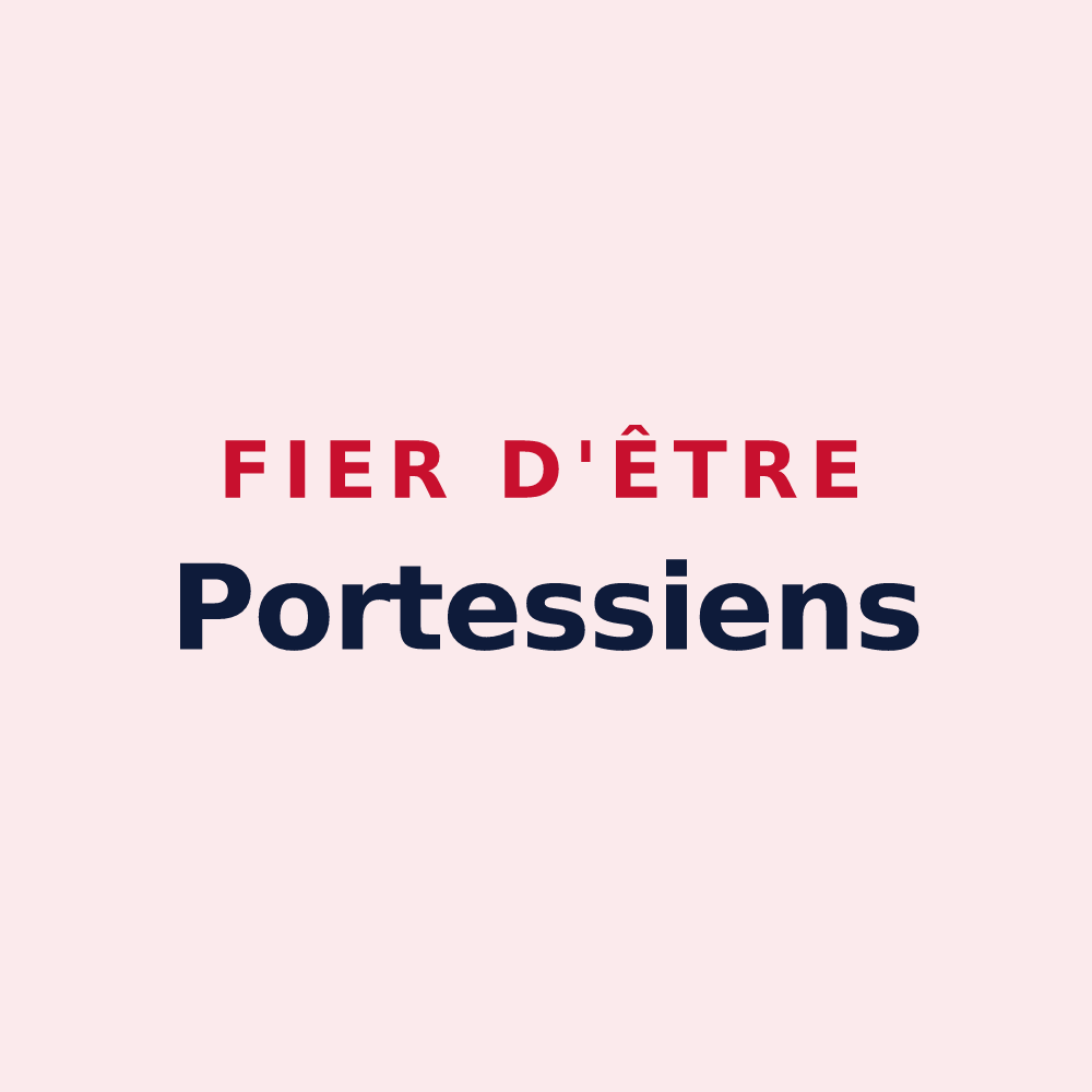 Magnet « Fier d'être Portessiens » — design pour Portieux