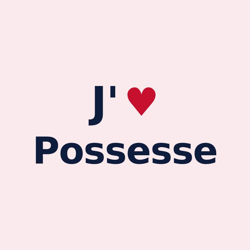 Magnet personnalisé Possesse — design J'aime Possesse