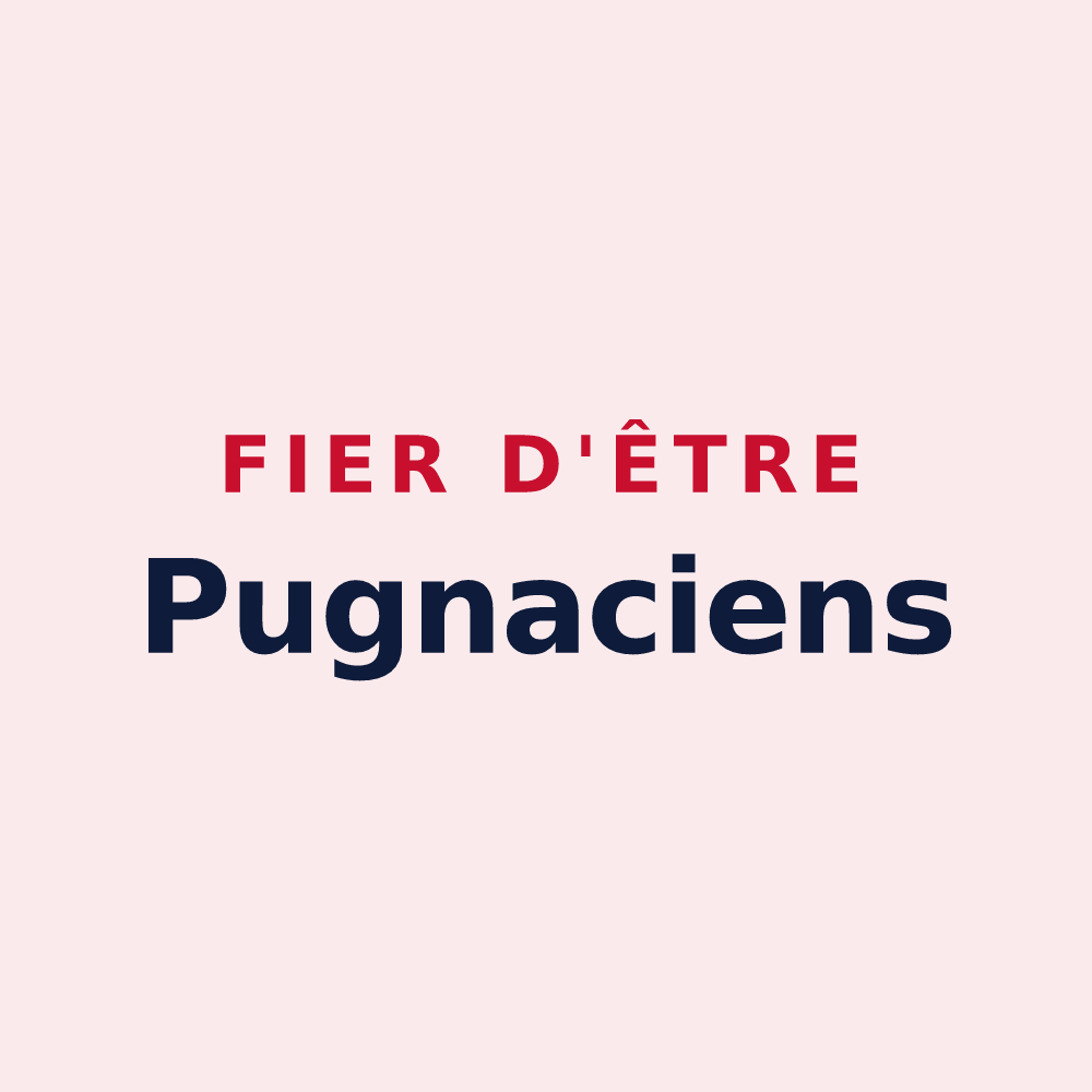 Magnet « Fier d'être Pugnaciens » — design pour Pougne-Hérisson