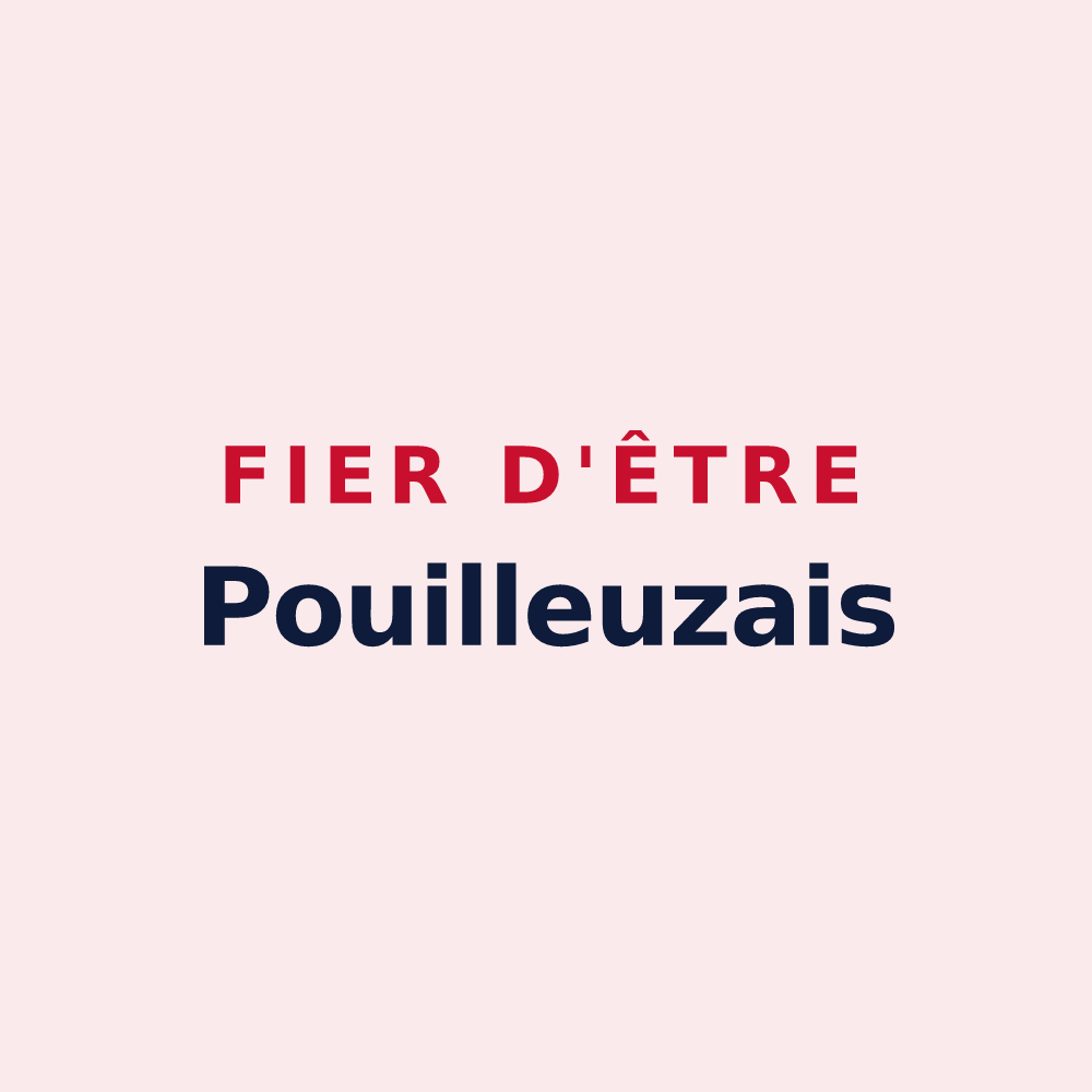 Magnet « Fier d'être Pouilleuzais » — design pour Pouillé
