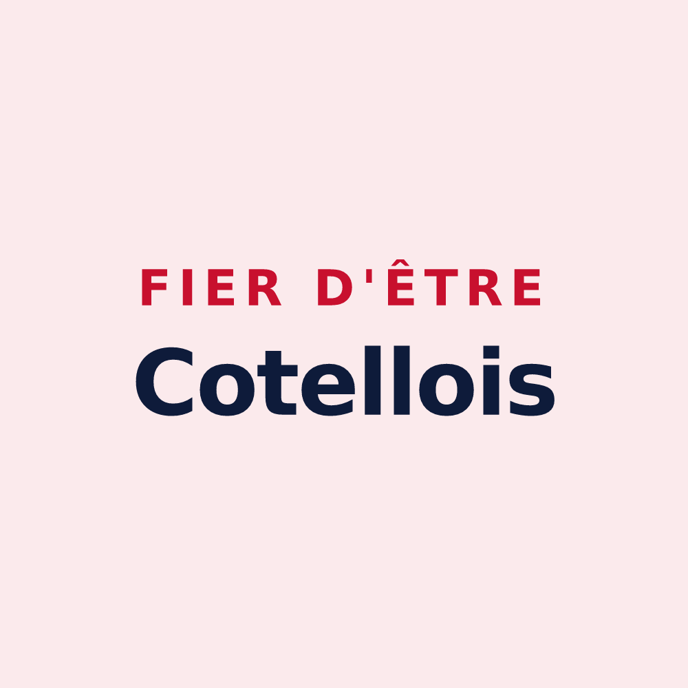 Magnet « Fier d'être Cotellois » — design pour Pouillé-les-Côteaux
