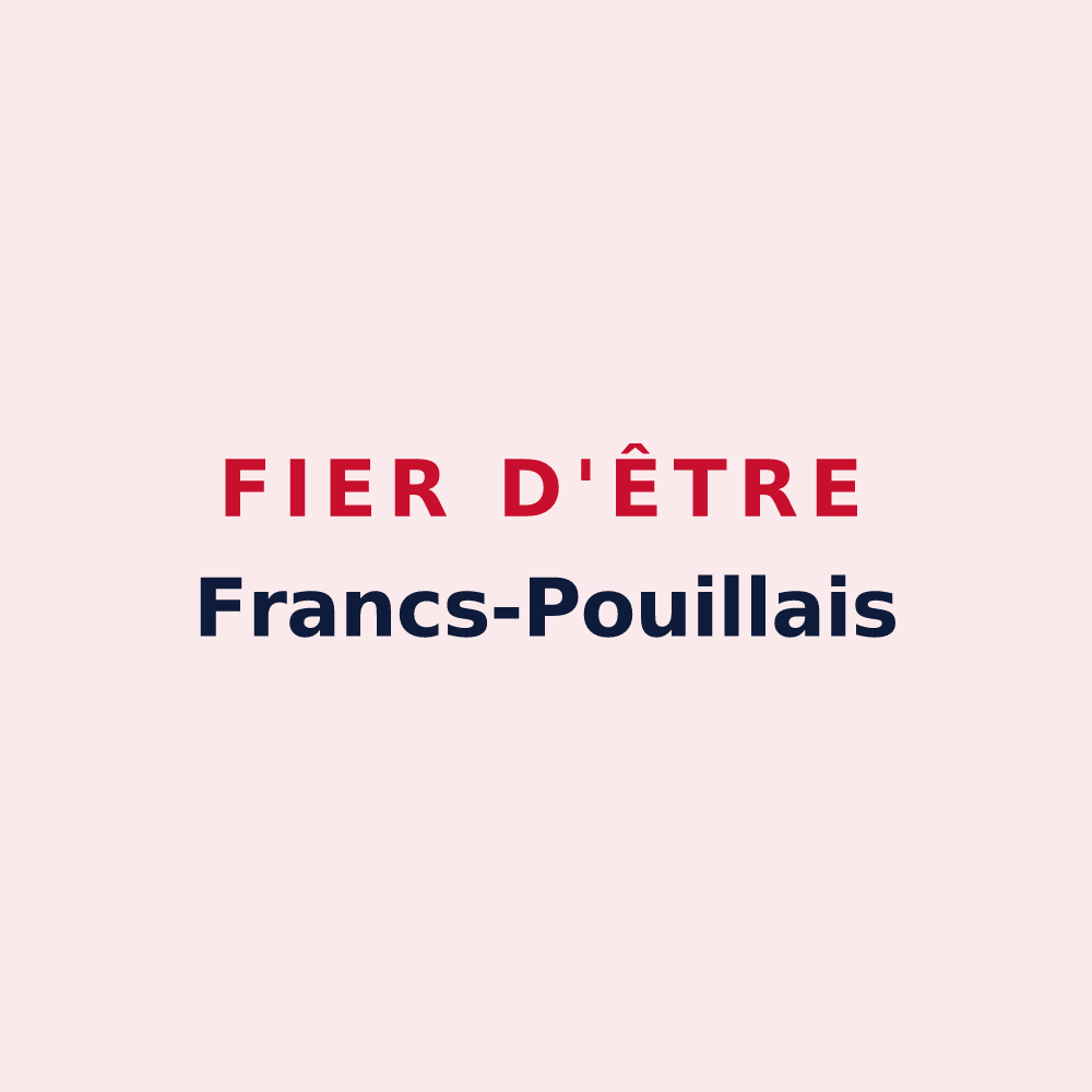 Magnet « Fier d'être Francs-Pouillais » — design pour Pouilley-Français