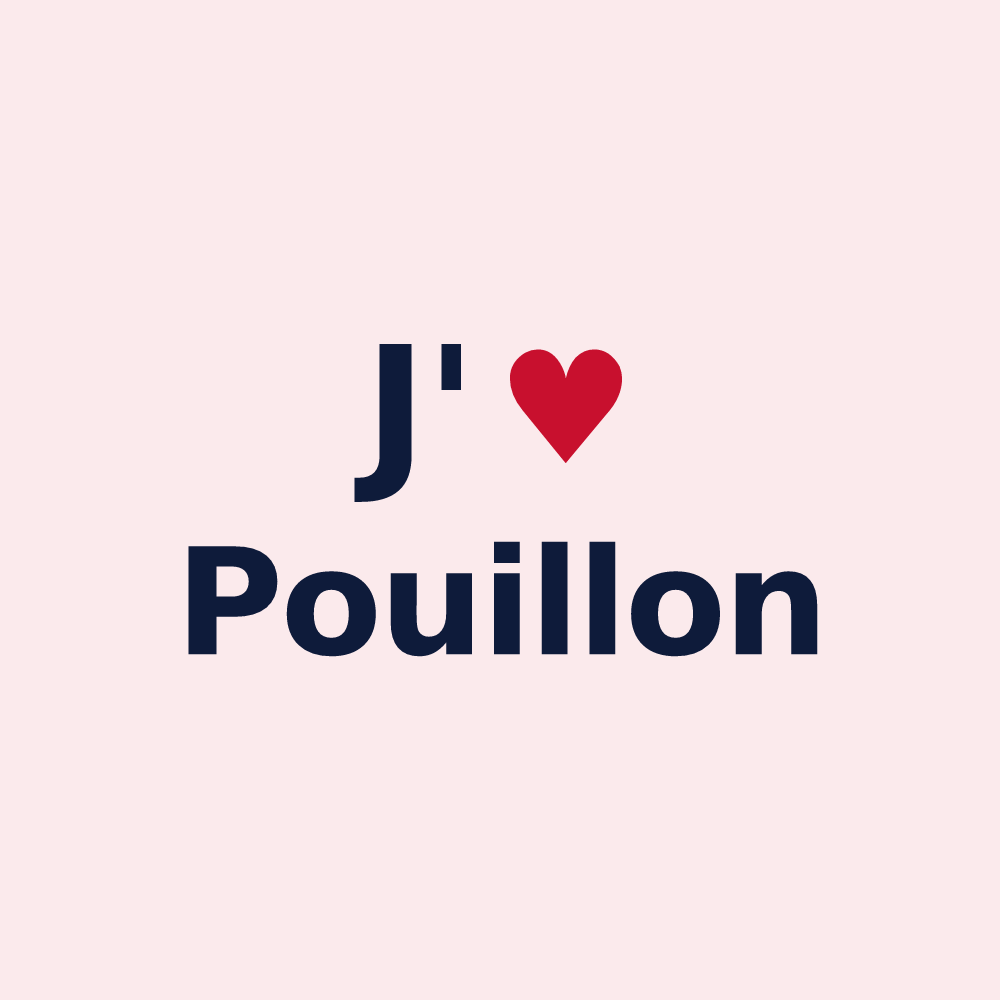 Magnet personnalisé Pouillon — design J'aime Pouillon